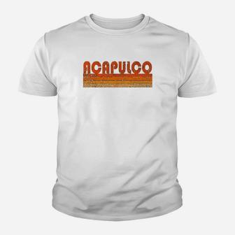Vintage Retro Acapulco Mexico Kid T-Shirt - Seseable