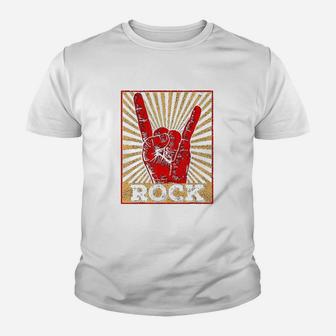 Vintage Rock N Roll Rock Kid T-Shirt - Seseable