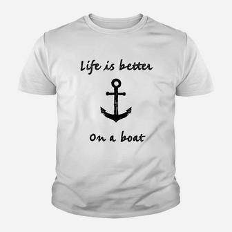 Vintage Sailing Boating Fishing Dad Mom Kid T-Shirt - Seseable