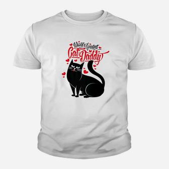 Worlds Greatest Cat Daddy, best christmas gifts for dad Kid T-Shirt - Seseable