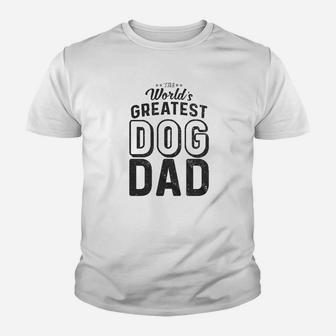 Worlds Greatest Dog Dads Kid T-Shirt - Seseable