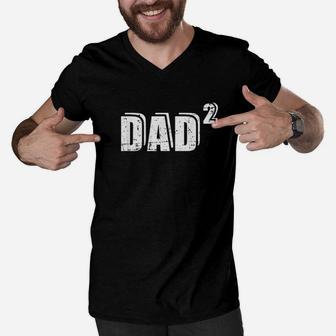 2nd Second Time Dad Daddy To Be Men V-Neck Tshirt - Seseable