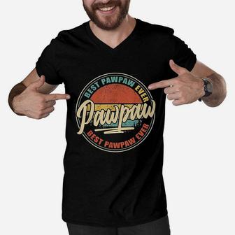 Best Pawpaw Ever Funny Grandpa Gift Papa Gift Fathers Day Men V-Neck Tshirt - Seseable