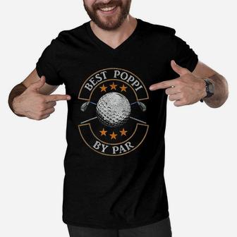 Best Poppi By Par Golf Lover Sports Fathers Day Gifts Men V-Neck Tshirt - Seseable