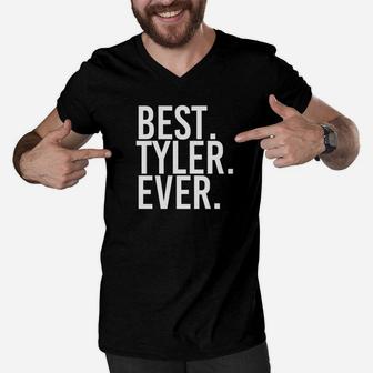 Best Tyler Ever Shirt Funny Men Fathers Gift Idea Men V-Neck Tshirt - Seseable