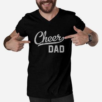 Cheer Dad Proud Cheerleading Dad Gift Men V-Neck Tshirt - Seseable