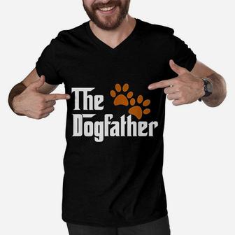 Cool Dog Dad Dog Father, best christmas gifts for dad Men V-Neck Tshirt - Seseable