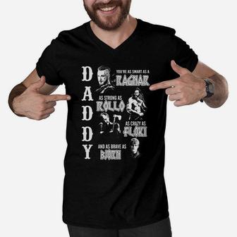 Daddy You Are As Smart As A Ragnar Men V-Neck Tshirt - Seseable