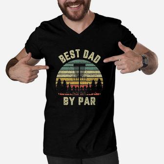 Fathers Best Dad By Par, best christmas gifts for dad Men V-Neck Tshirt - Seseable