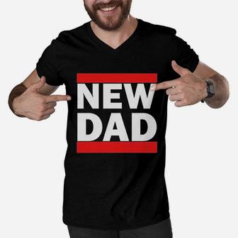 Fathers Day Funny Gifts New Dad Men V-Neck Tshirt - Seseable
