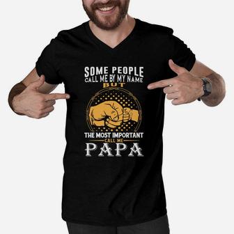 Fathers Day Shirts Fathers Day Gifts For Papa For Husband For Grandpa Men V-Neck Tshirt | Seseable FR