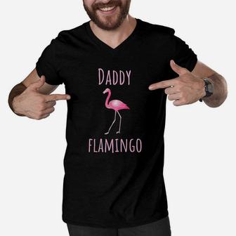 Flamingo Gifts Daddy, best christmas gifts for dad Men V-Neck Tshirt - Seseable