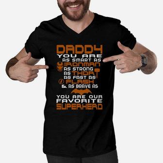 Funny Dad Shirt Funny Fathers Day Shirt Gifts For Dad Father Papa Grandpa Men V-Neck Tshirt - Seseable