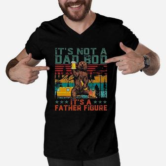It Is Not A Dad Bod It Is A Father Figure Funny Gift For Dad Men V-Neck Tshirt - Seseable