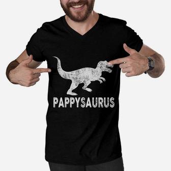 Pappy Dinosaur Fathers Day, best christmas gifts for dad Men V-Neck Tshirt - Seseable