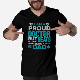 Proud Doctor Daddy, best christmas gifts for dad Men V-Neck Tshirt - Seseable