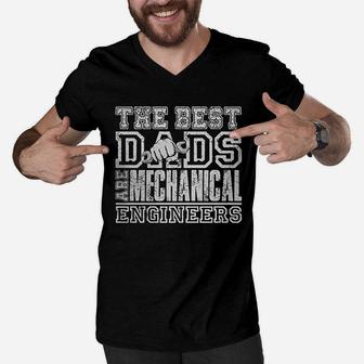 The Best Dads Mechanical Engineers Men V-Neck Tshirt - Seseable