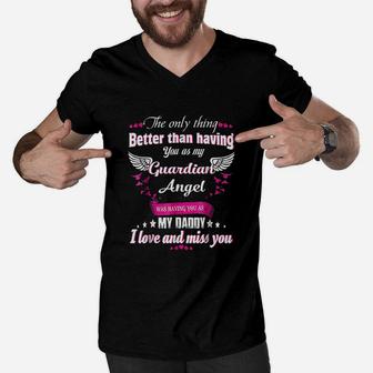 Was Having You As My Daddy, dad birthday gifts Men V-Neck Tshirt - Seseable