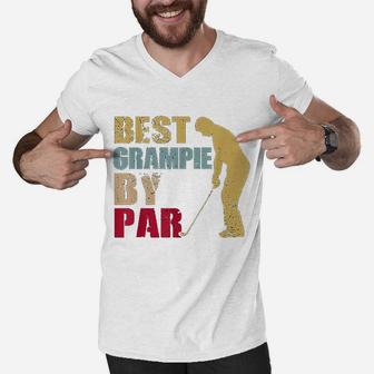 Best Grampie By Par Golf Fathers Day Men V-Neck Tshirt - Seseable