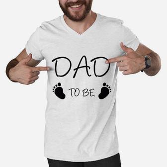 Dad And Mom To Be Impression Gifts For Mom Men V-Neck Tshirt - Seseable