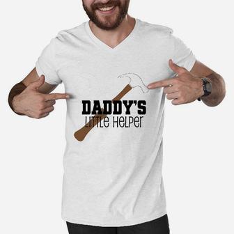 Daddys Little Helper Tool Set, best christmas gifts for dad Men V-Neck Tshirt - Seseable