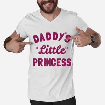Daddys Little Princess, best christmas gifts for dad Men V-Neck Tshirt - Seseable