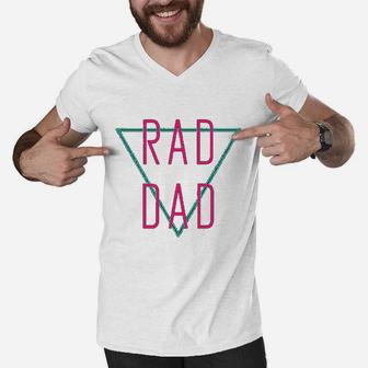 Fathers Day Gift Rad Dad, best christmas gifts for dad Men V-Neck Tshirt - Seseable