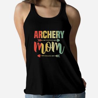 Archery Mom Hunting Ladies Flowy Tank - Seseable