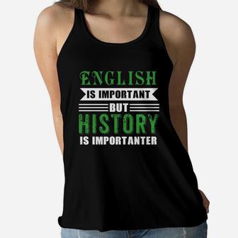Awesome Shirt For History Lover. Gift For Dadmom. Ladies Flowy Tank - Seseable