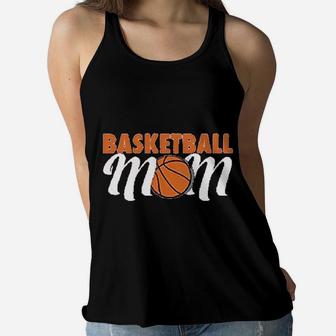 Basketball Mom New Basketball Lovers Mom Ladies Flowy Tank - Seseable