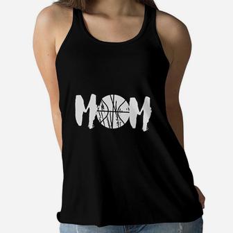 Basketball Mom Sport Mom Graphic Off Shoulder Tops Ladies Flowy Tank - Seseable