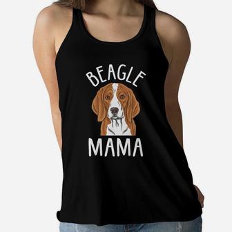 Beagle Mom Beagle Mama Ladies Flowy Tank - Seseable