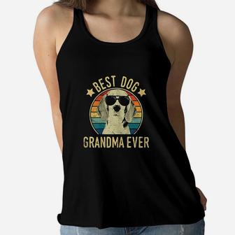 Best Dog Grandma Ever Beagles Mothers Day Ladies Flowy Tank - Seseable