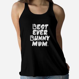 Best Ever Bunny Mom Rabbit Pet Animal Ladies Flowy Tank - Seseable