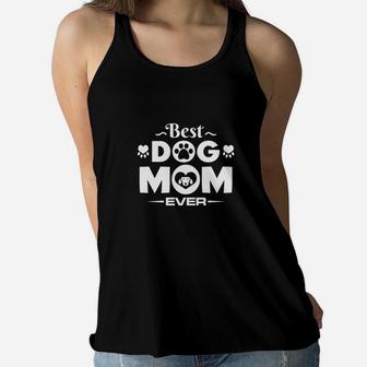 Best Fur Mama Shirt Best Dog Mom Ever s Women Cute Gifts Ladies Flowy Tank - Seseable