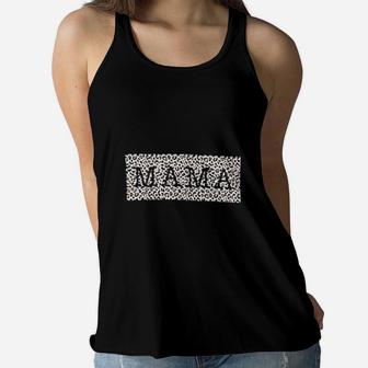 Blessed Mama For Women Mom Life Mothers Day Gift Ladies Flowy Tank - Seseable