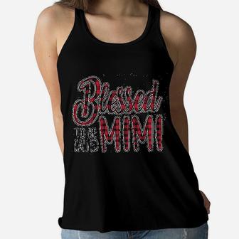 Blessed To Be Called Mimi Plaid Blessed Mama Ladies Flowy Tank | Seseable CA