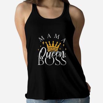 Boss Mommy Funny Mothers Day Gift Mama Queen Perfect Ladies Flowy Tank - Seseable
