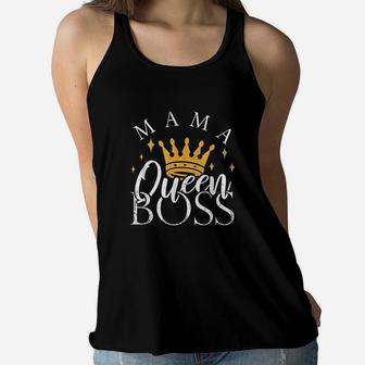 Boss Mommy Funny Mothers Day Ladies Flowy Tank - Seseable
