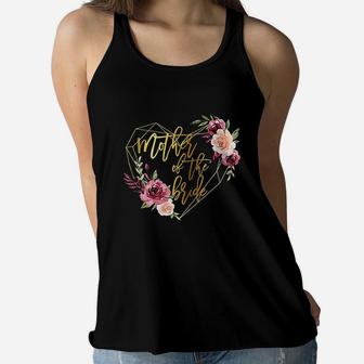 Bridal Team Matching Floral Gift For Mother Of The Bride Ladies Flowy Tank - Seseable