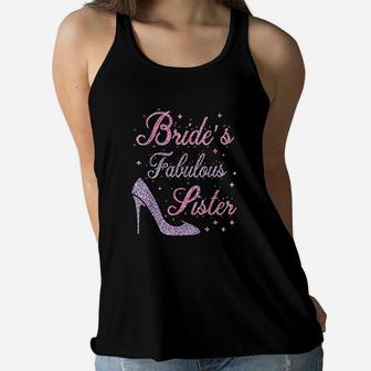 Brides Fabulous Sister Happy Marry Wedding Mother Day Ladies Flowy Tank - Seseable