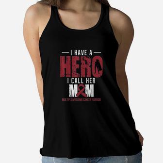 Call Her Mom Multiple Myeloma Awareness Support Ladies Flowy Tank - Seseable