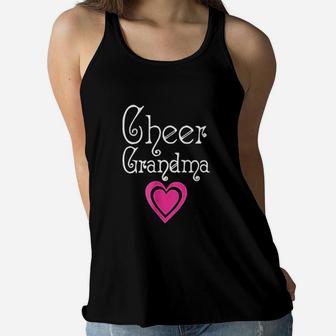 Cheer Mom Cheer Grandma Ladies Flowy Tank - Seseable