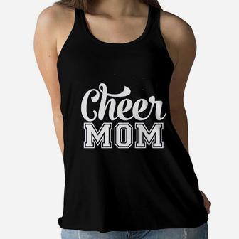 Cheer Mom Cheerleading Cheerleader Ladies Flowy Tank - Seseable