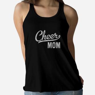 Cheer Mom Proud Cheerleading Mom Gift Ladies Flowy Tank - Seseable