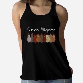 Chicken Whisperer Farmer Mama Kid Animal Backyard Bird Flock Ladies Flowy Tank - Seseable
