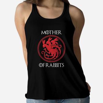 Cho-mother Of Rabbits Ladies Flowy Tank - Seseable