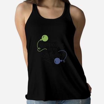 Colorful Balloon I Cant Keep Calm It Is My Birthday Women Flowy Tank - Seseable