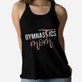 Custom Gymnastics Mom Ladies Flowy Tank - Seseable