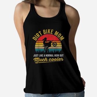 Dirt Bike Mom Mother Rider Biker Motocross Mx Sport Racing Ladies Flowy Tank - Seseable